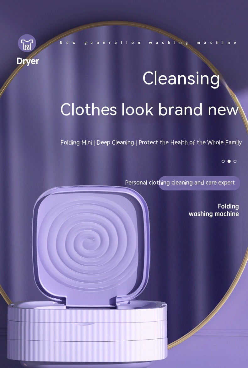 Foldable Mini Washing Machine for Small Clothes