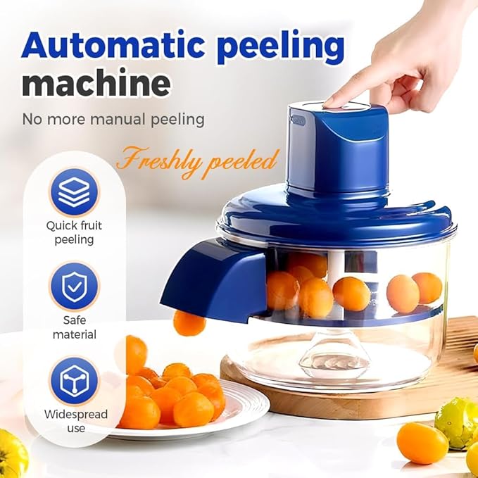 Automatic Electric Grape Peeler | Rechargeable Hands-Free Fruit Skinner